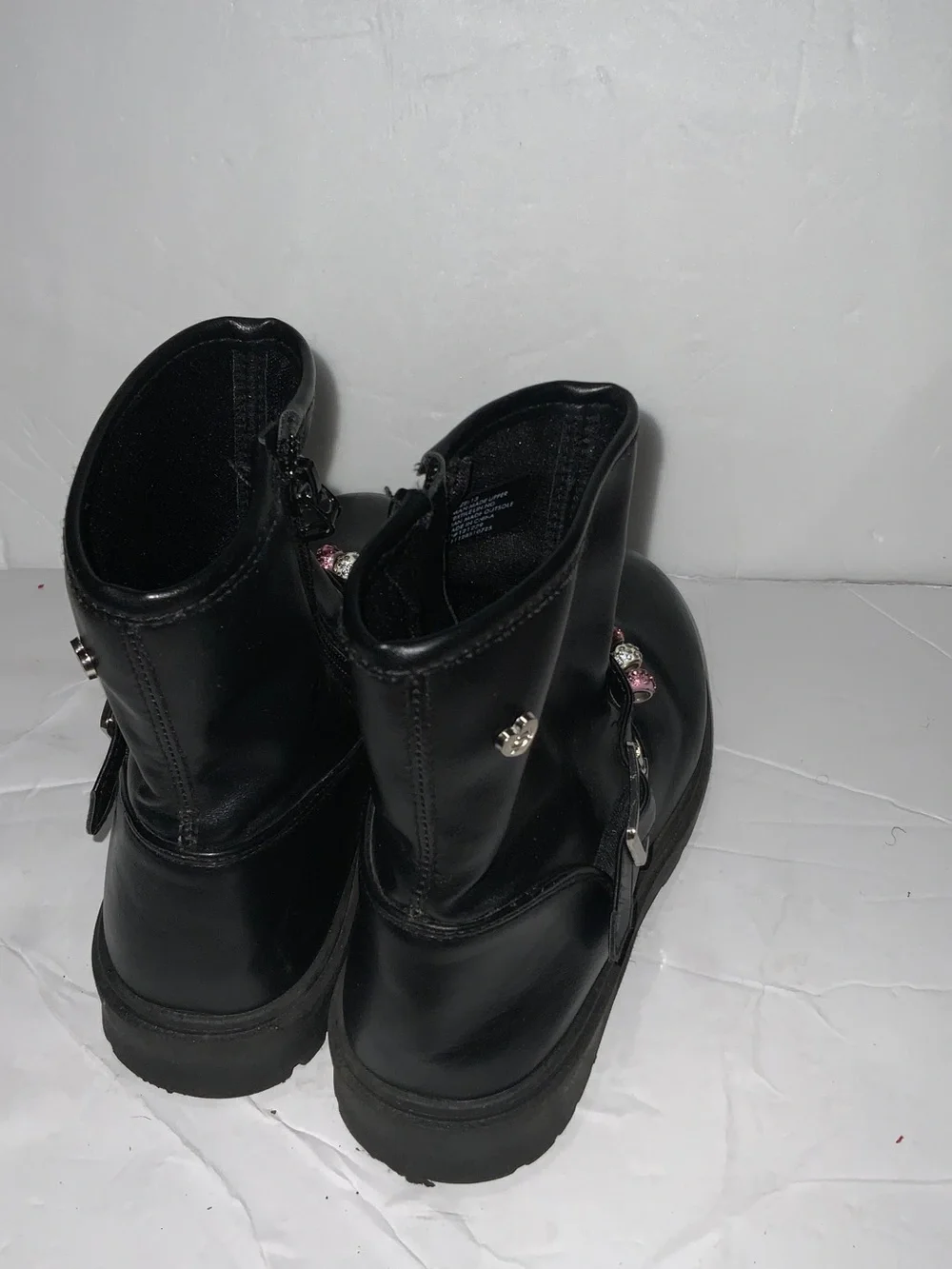 bebe Black Girls' Beaded Rain & Snow Boots